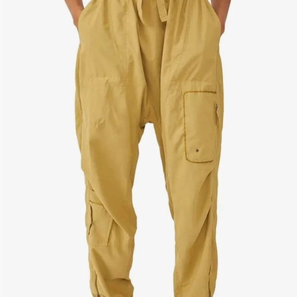 Women’s Yellow Cargo Pants